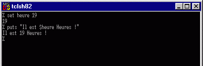 console tclsh